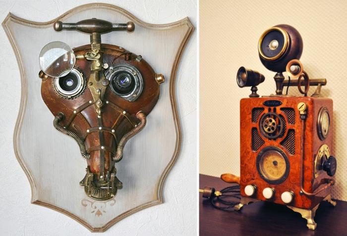 steampunk art retro laitteet