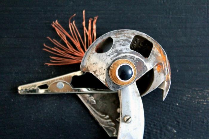 steampunk art strausskopf yksityiskohta