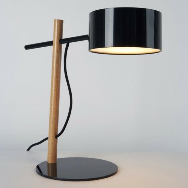 lattiavalaisimet moderni puu musta lampunvarjostin