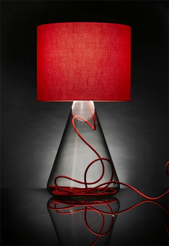 lattiavalaisimet moderni punainen lampunvarjostin