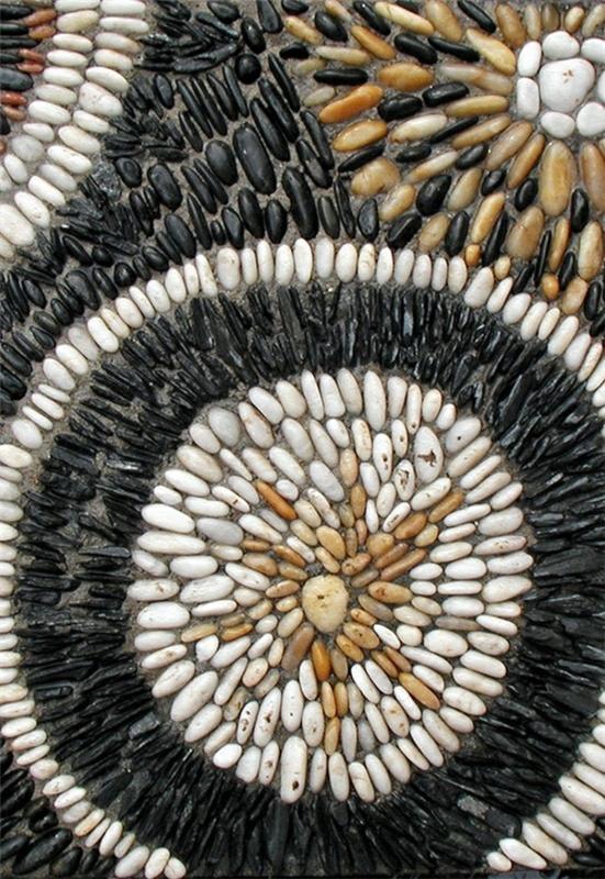 kiviseinän suunnittelu mosaiikista