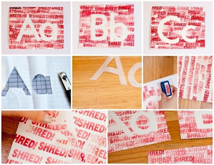 DIY -ideat käsityöideat rullakoristelu vakioleima