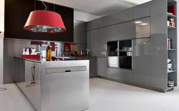 modulaariset keittiöt keittiöt italialainen punainen riippuvalaisin
