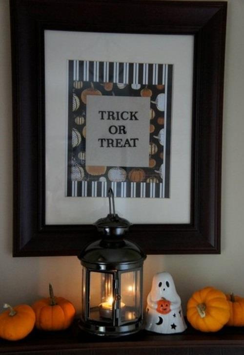 tyylikkäitä ja pelottavia ideoita halloween -posliini -aavelyhtyyn ja mini -kurpitsiin