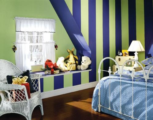 raidat lastenhuone pehmolelut vihreä sininen raikas vanhanaikainen moderni