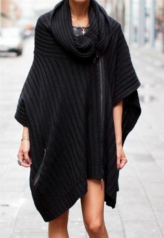neulottu mekot hyvät paksu villapaita musta neulottu mekko ylisuuri muoti