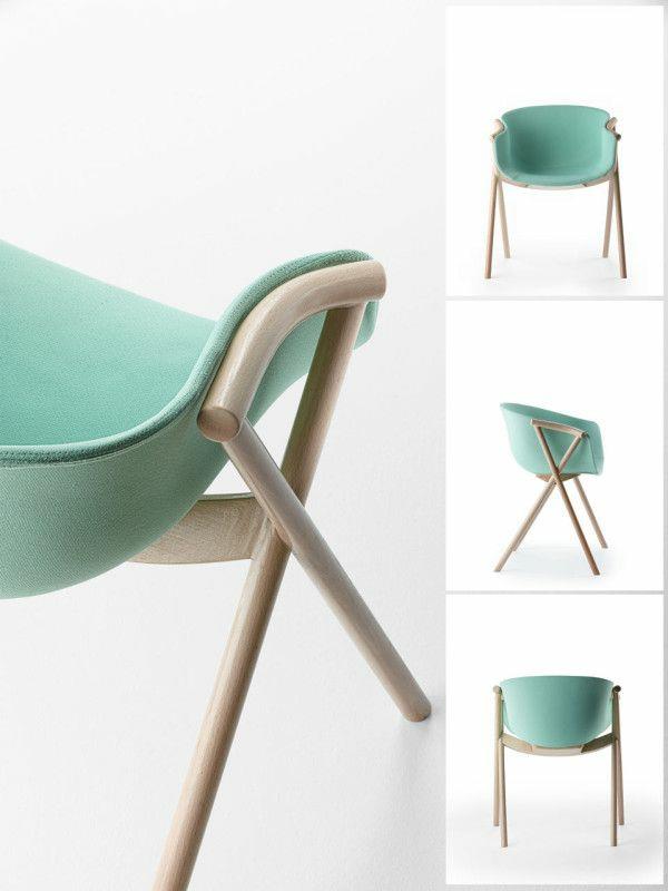Skandinaavinen design -tuoli Bai -tuoli Ander Lizaso Ondarreta