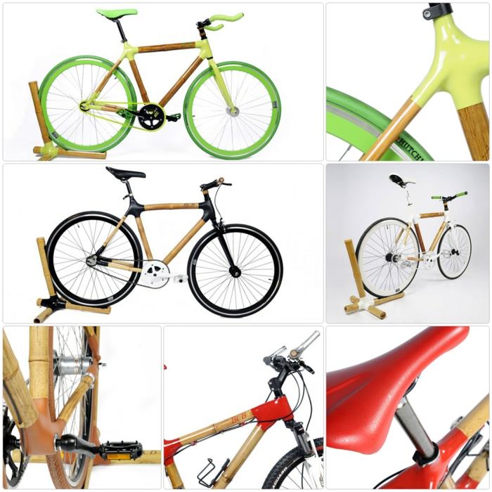 tyylikkäät polkupyörät, kestävä muotoilu, bambuhiili