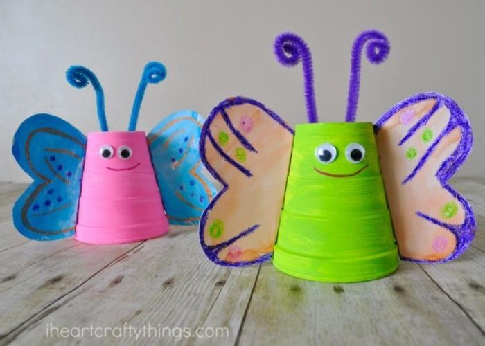 söpöt perhoset keksivät ideoita lasten kanssa paperikupista
