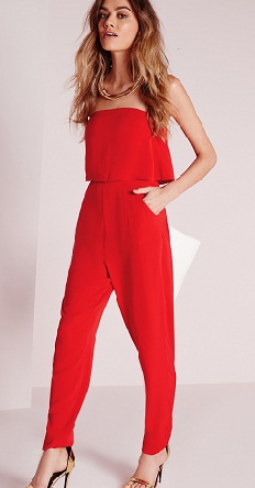 Piros Rapture Jumpsuit Nőknek nyáron