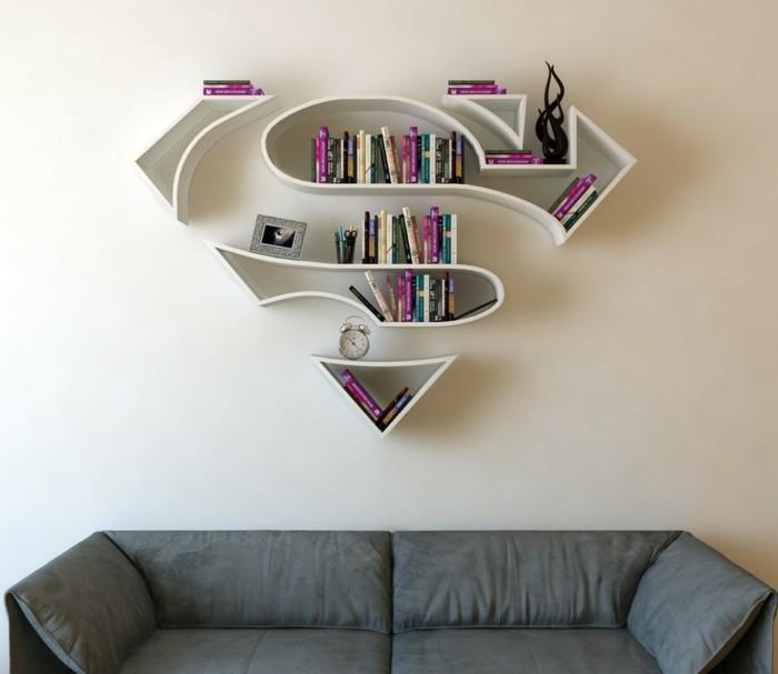 superman supersankari seinähylly kirjahylly ideoita
