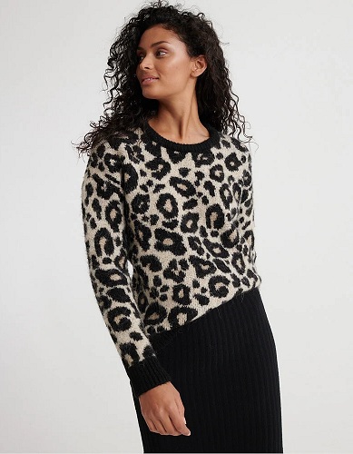 Superdry sweatshirt med leopardprint til kvinder