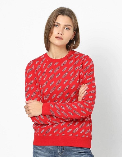 Typografisk tryk Calvin Klein Sweatshirt
