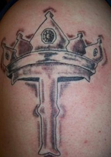 Royal T Letter Tattoo Design