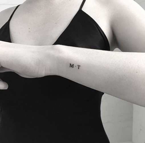 M And T Initial Tattoo