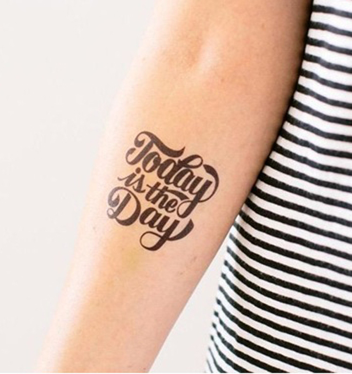 Citat Tattoo på armen