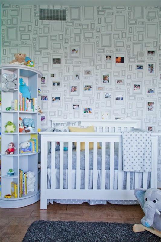 vauvan huoneen tapetin suunnittelu seinän suunnittelu kuvilla tapetin kuvio