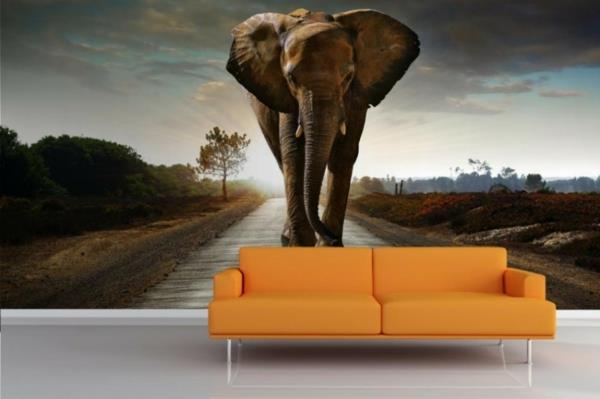 poista taustakuva kotitalouksien kauniit mallit oranssi sohva