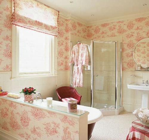 taustakuvaideoita kylpyhuoneessa vaaleanpunainen kuvio hienovarainen kylpytakki