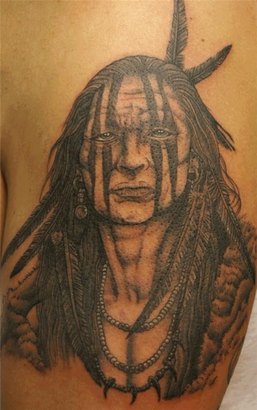 tatuointimallit Intian amerikan olkavarsi