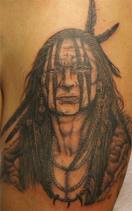 tatuointimallit Intian amerikan olkavarsi