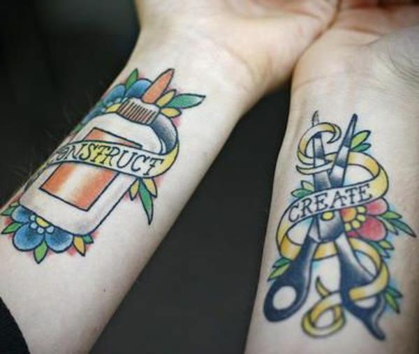 tatuointi hangelenk taide värikäs