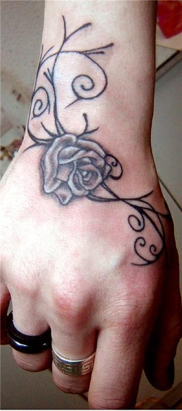 tatuointi ranne nivel suunnittelu ruusu