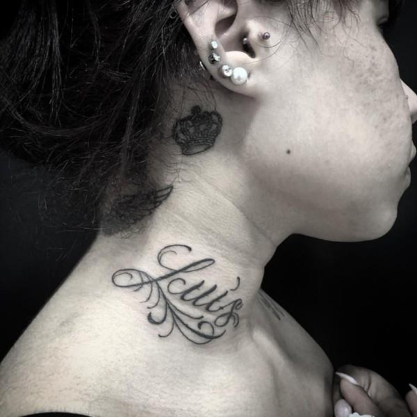 tatuointiideoita tatuointi kaulassa
