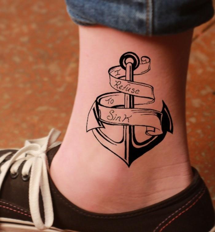 tatuointi nilkassa symboliikalla