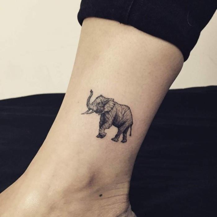 tatuointi rystysen saada elefantti pistää