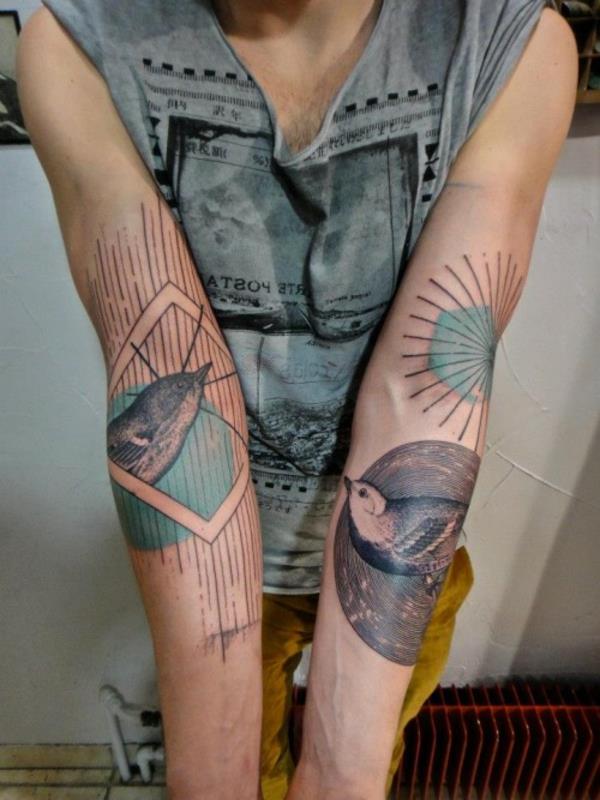 tatuointi aiheita olkavarren lintu suunnittelu