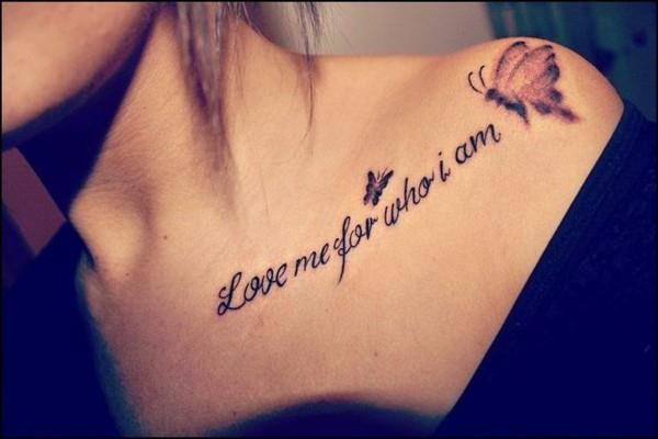 tatuointifontit rakastavat sanontoja olkapään tatuoinnissa