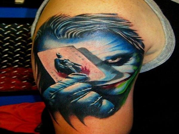 tatuoinnit kuvat olkavarren tatuointimallit jokeri