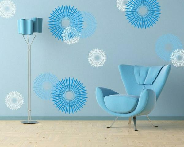 kyyhkynen kyyhkynen sininen seinäkuvio seinän suunnitteluideoita