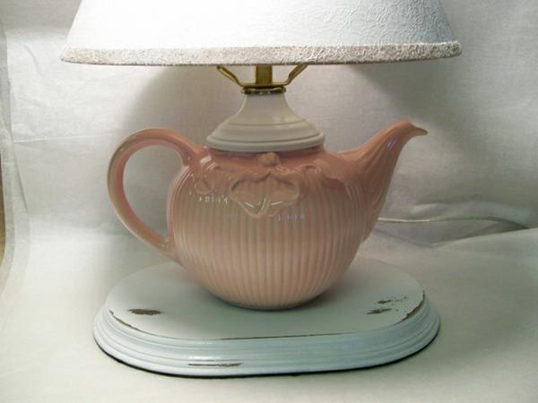 teekupit lampunjalka vaaleanpunainen teekannu