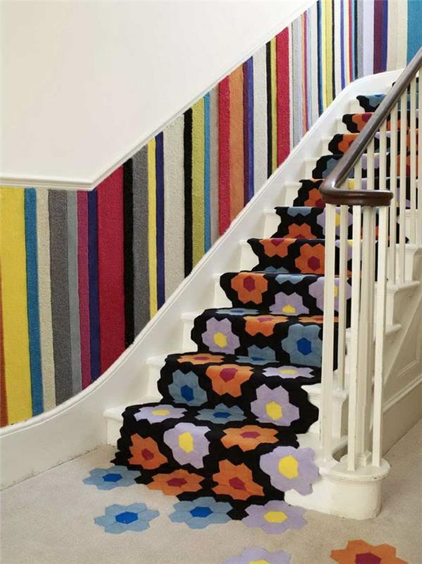 matto portaita varten epätavallinen kuvio kaunis seinäsuunnittelu