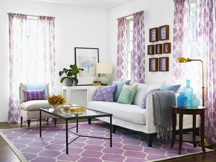 ostaa matto violetti kaunis kuvio kasvit olohuone