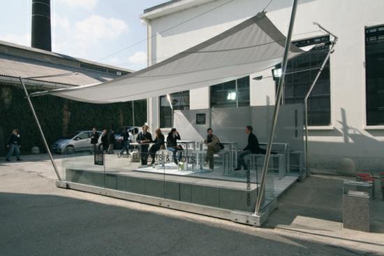 terassi markiisi varjostin suunnittelija ideoita kahvila