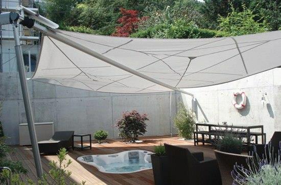 patio markiisi varjostin suunnittelija ideoita puutarha