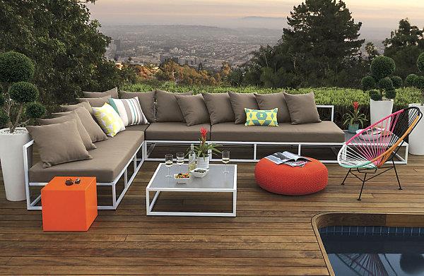 terassi suunnittelu viileä sisustusideoita lounge huonekalut sohva istuintyynyt