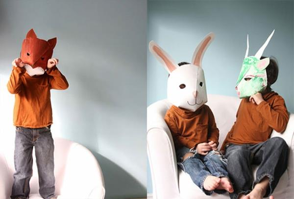 tinker eläinten naamio karnevaali lapset kanit