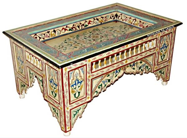 pöytä suunnittelu puukuvio marokkolaiset itämaiset huonekalut