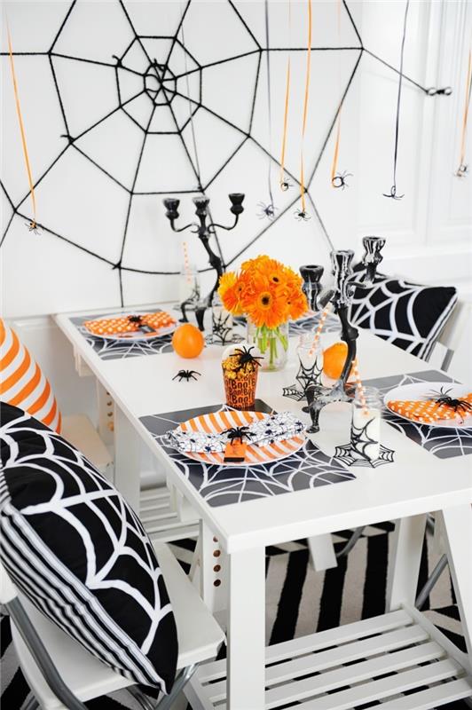 pöytäkalusteet halloween koristelu