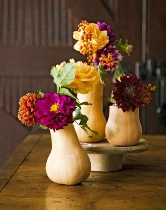 pöydän koristelu itse tee maljakoita dahlia ruusuja