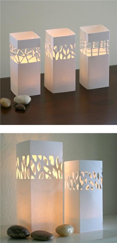 pöytävalaisimet paperivalot alkuperäinen lämmin valo