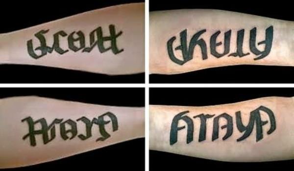 ideoita kyynärvarren tatuointi miehen naisen nimi