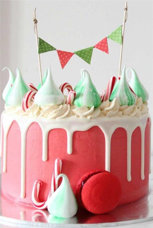 upea kakun koristelu vaaleanpunaisella