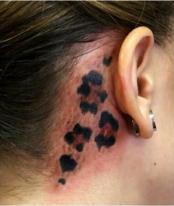 tatuoinnit ideoita tatuointi korvan takana 3 gepardi
