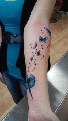 Pillangó Pitypang Tetoválás Ötletekkel