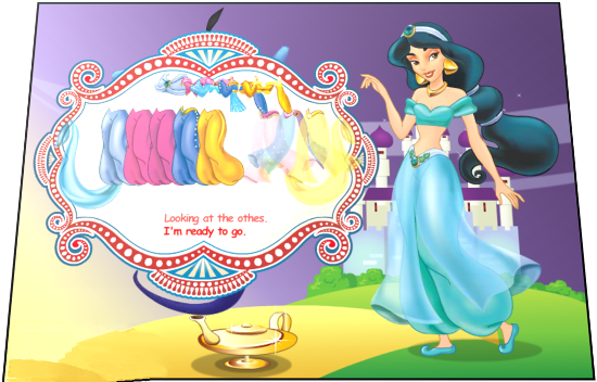 Disney prinsesse kjole op